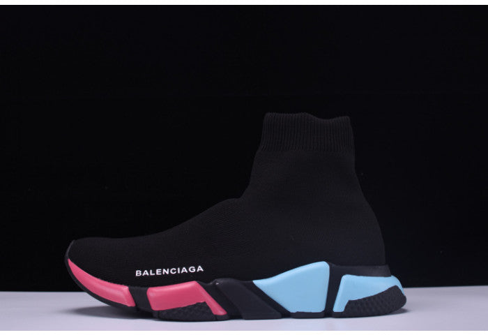 Balenciaga Speed Trainers Shoes for Women (Pink/Blue/Black)