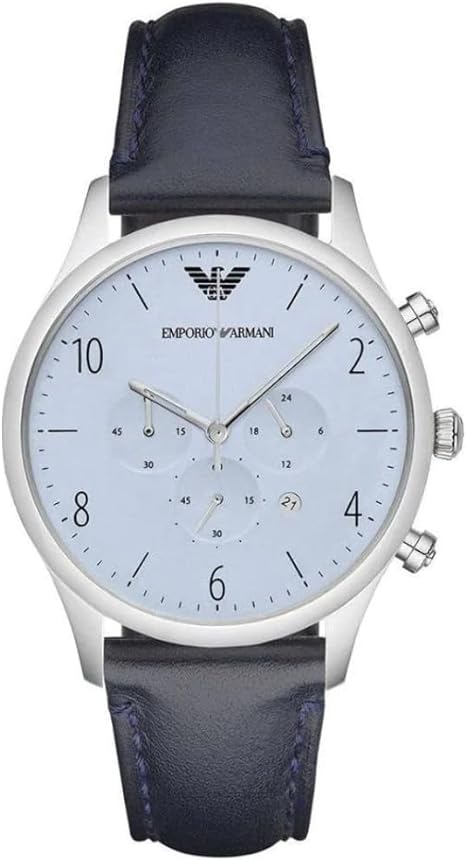 Emporio Armani Men's AR1889 Dress Blue Leather Watch