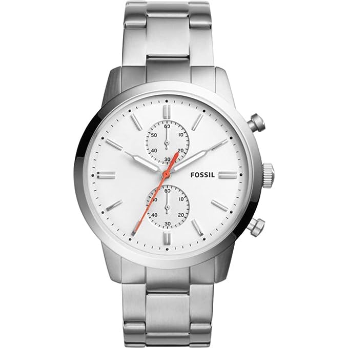 Fossil Analog White Dial Men's Watch - FS5346