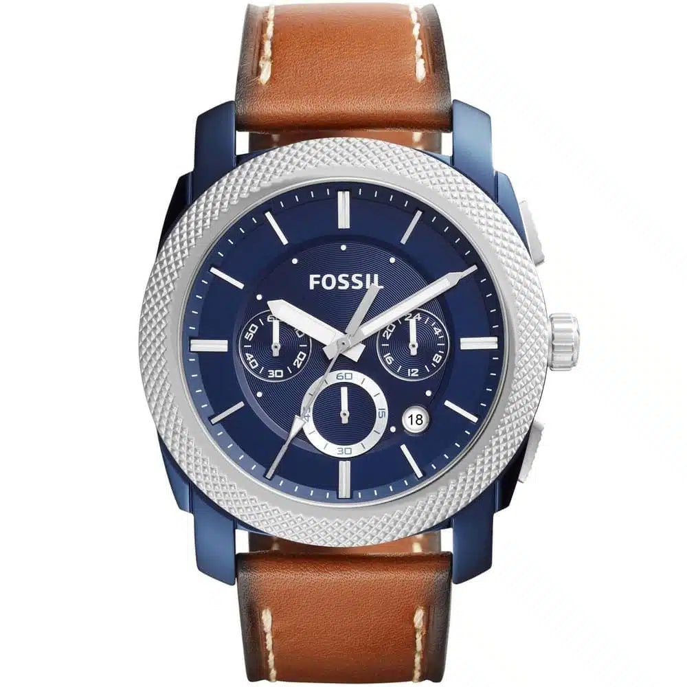 Fossil Machine Analog Blue Dial Men's Watch - FS5232