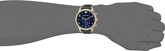 Emporio Armani Men's AR1862 Sport Blue Leather Watch