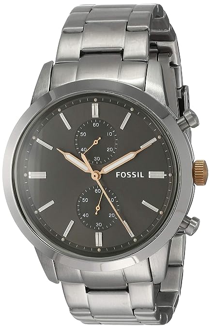Fossil 44mm Townsman Analog Grey Dial Men's Watch - FS5407