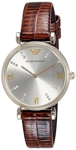 Emporio Armani Women's AR1883 Retro Brown Leather Watch