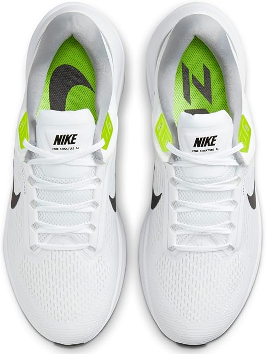 Nike Air Zoom Structure 24 Men's Running White/Pure Platinum Shoes