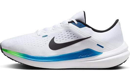 Nike Men's Winflo 10 &nbsp;&nbsp;White/Black-Star/Blue-Green Strike