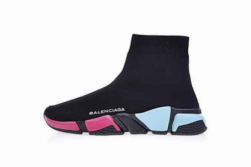 Balenciaga Speed Trainers Shoes for Women (Pink/Blue/Black)