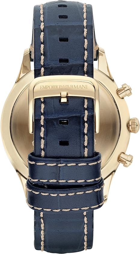 Emporio Armani Men's AR1862 Sport Blue Leather Watch