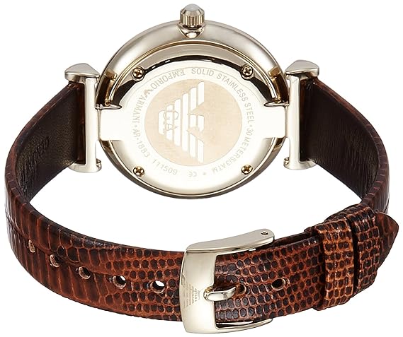 Emporio Armani Women's AR1883 Retro Brown Leather Watch