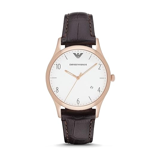 Emporio Armani Men's AR1915 Dress Brown Leather Watch