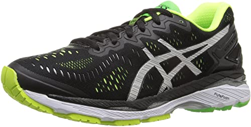 Aics Gel Kayano 23 Running Shoes for Men (Black/Green)