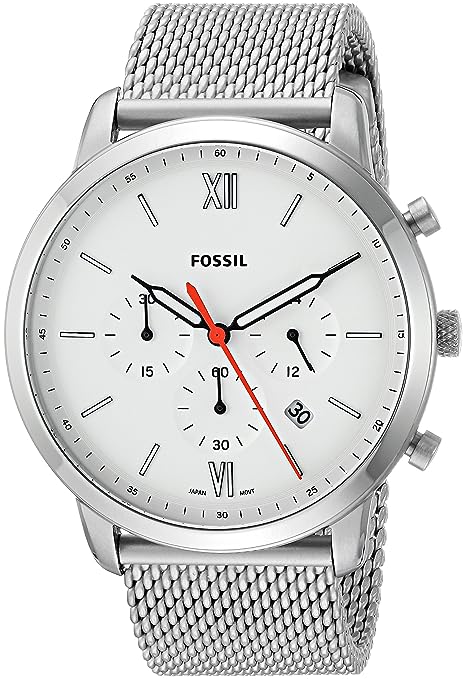 Fossil Analog White Dial Men's Watch-FS5382
