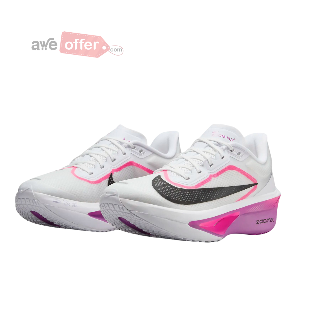 Nike Zoom Fly 6 White Vivid Grape Hyper Pink Black