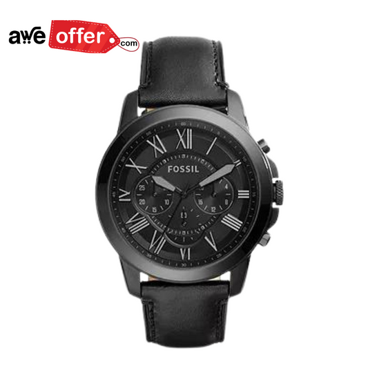 FOSSIL GRANT ANALOG BLACK DIAL MEN'S WATCH - FS5132