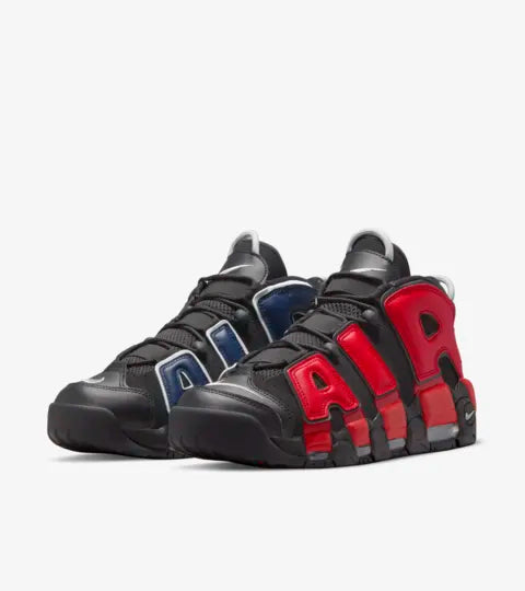 Nike Air More Up-tempo 96 Black and University Red