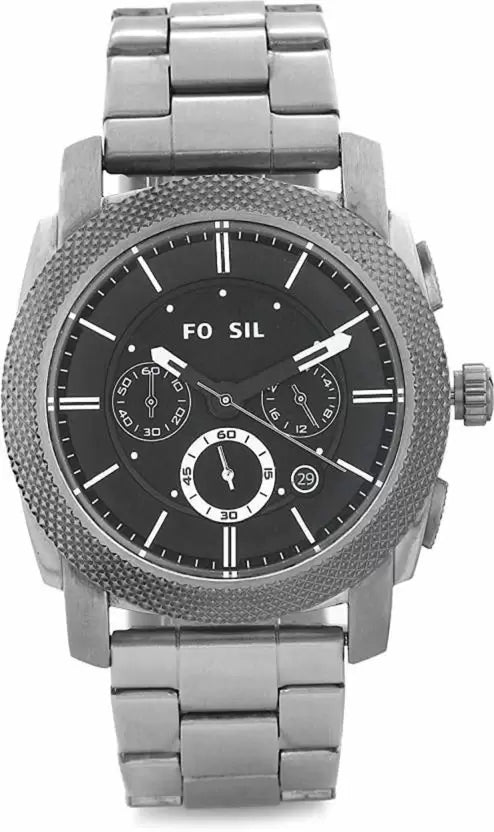 Fossil Machine Analog Black Dial Men's Watch - FS4776
