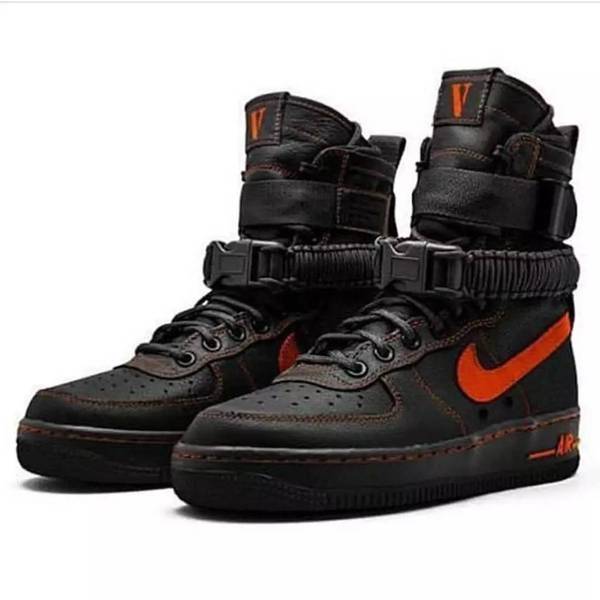 VLONE x Nike Special Field Air Force 1 Boots (Black/Orange)