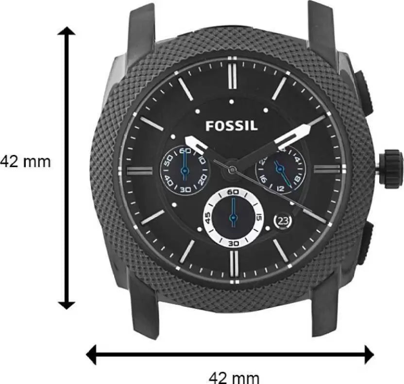 Fossil FS4552 Black Stainless Steel Machine Men's Watch