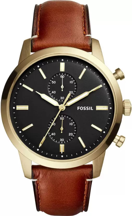 Fossil Analog Black Dial Men's Watch - FS5338