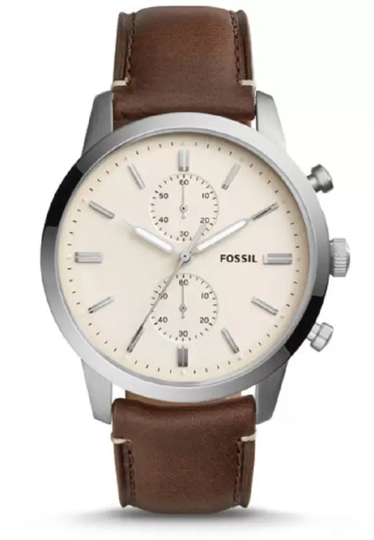 Fossil Townsman Cream Dial Men's Chronograph Smart Analog Watch - FS5350
