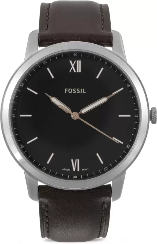 Fossil The Minimalist 3h Analog Silver Dial Men's Watch - FS5464