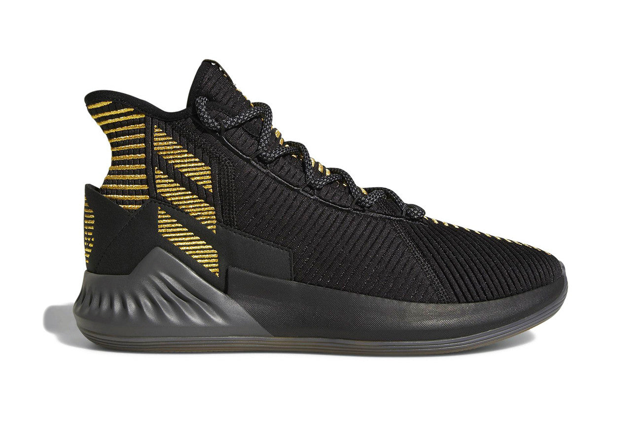 Adidas D Rose 9 Shoes for Women (Black/Yellow)