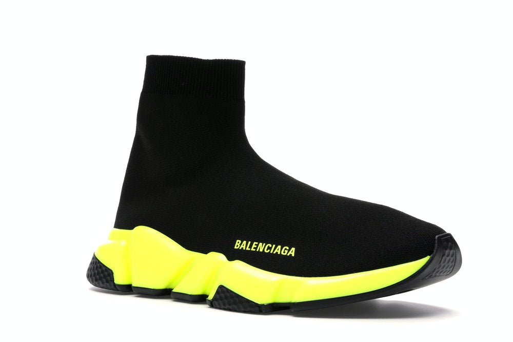 Balenciaga Speed Trainers Shoes for Men (Black/Yellow)
